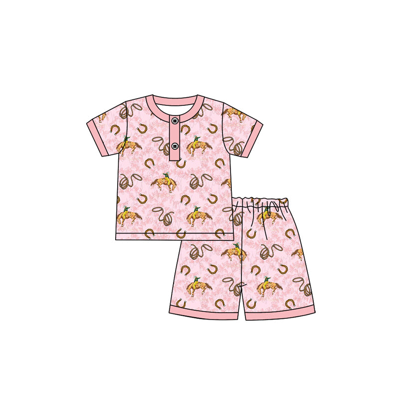 6.4GSSO2620 Horseback riding pink suit