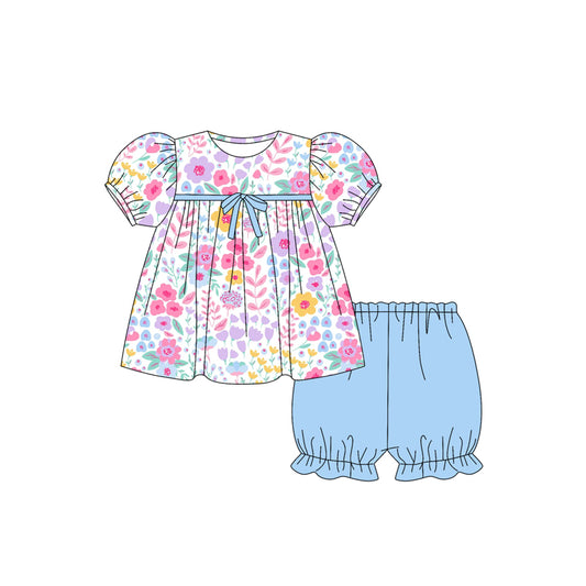 5.27GSSO2642 Floral Blue Suit