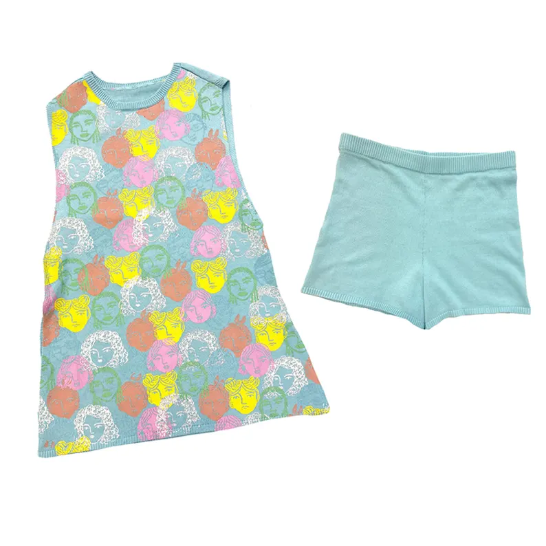 6.10GSSO2681 Green short-sleeved suit