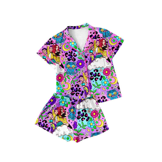 X10.14 GSSO2754 Cartoon Purple Button Set