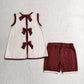 RTS NO MOQ milk silk GSSO2763 Baby Girls Boots Hat Guitar Tunic Back Bows Shorts Western Clothes Sets