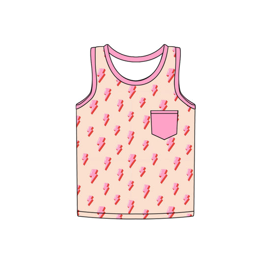 3.7GT0954 Girls Lightning Pocket Top