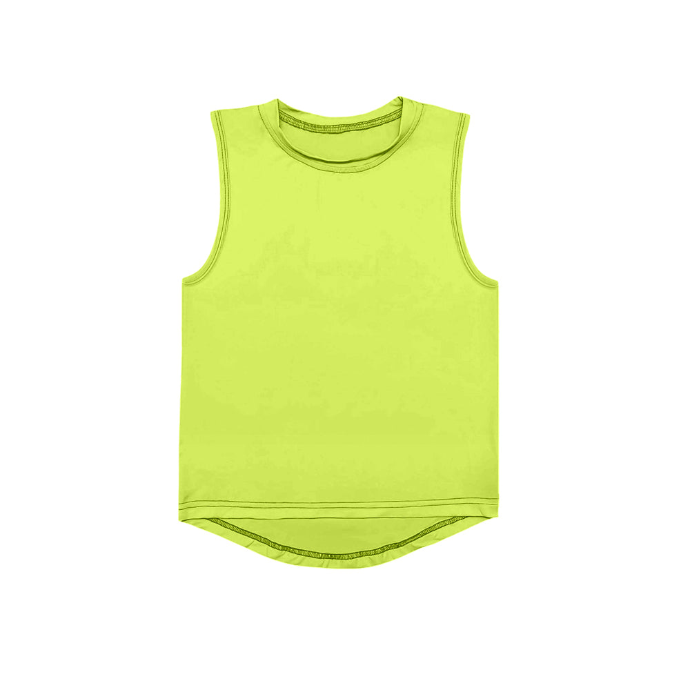 3.31GT0998 Fluorescent green yoga top