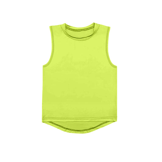 3.31GT0998 Fluorescent green yoga top