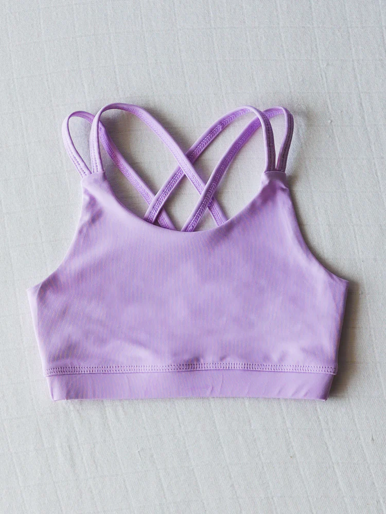 3.31GT1002 Light purple sling yoga vest
