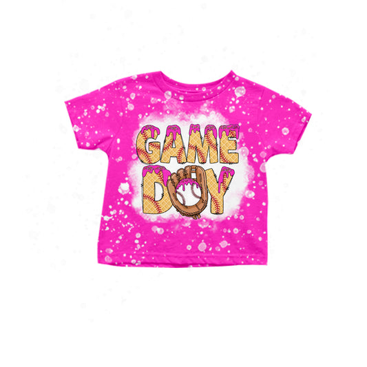 4.4GT1013 Rose Red Letter Short Sleeve