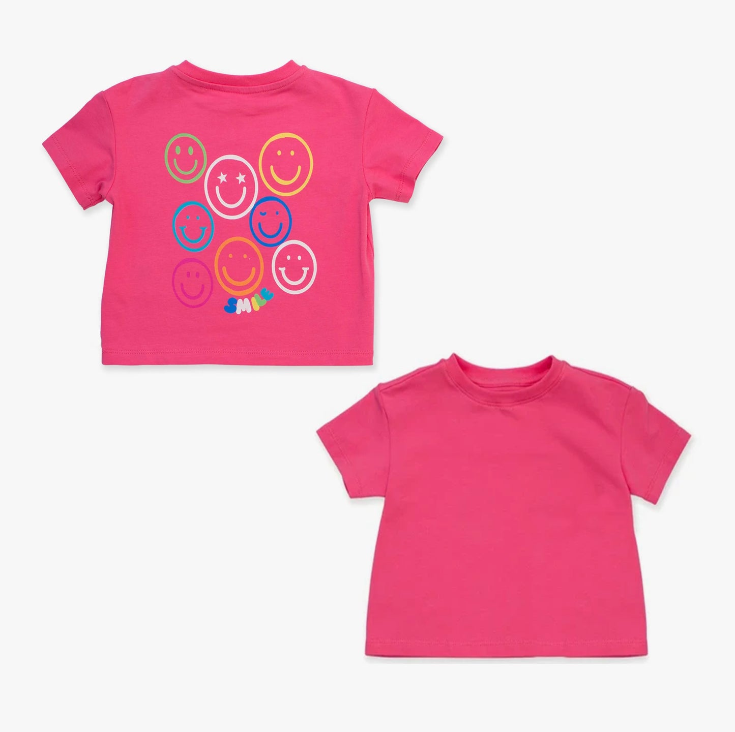 6.6GT1077 Smiley face short-sleeved top