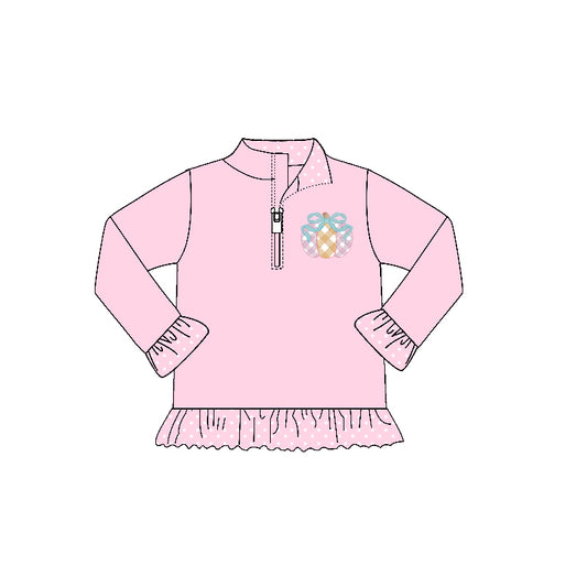 7.7GT1112 Pumpkin pink long-sleeved top