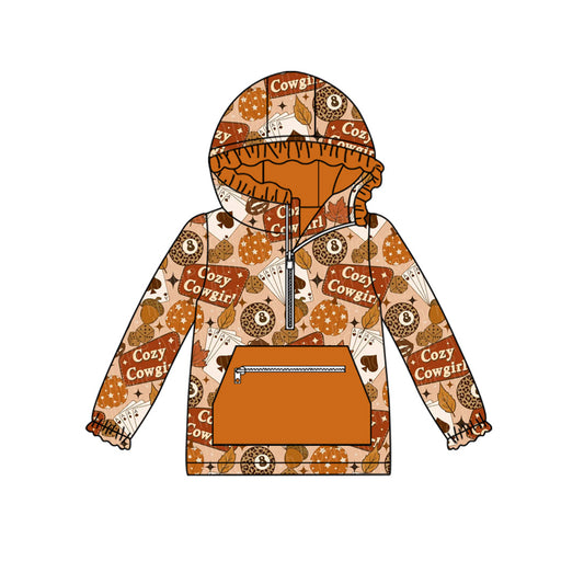 7.26GT1120 Autumn Biscuit Hooded Long Sleeve Top
