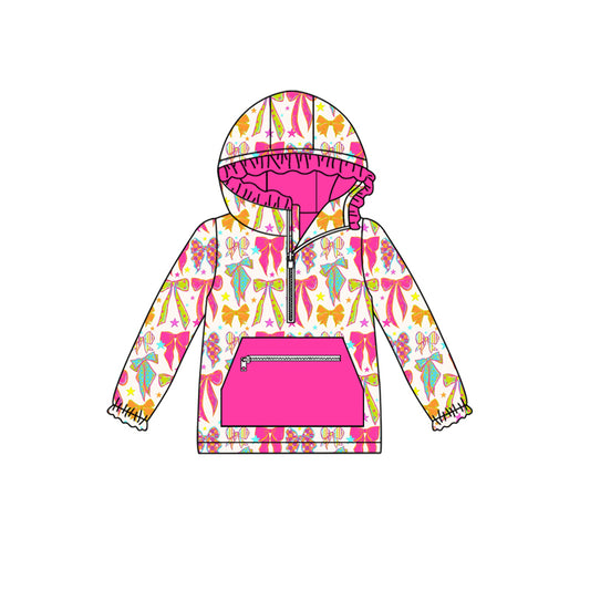 7.28GT1121 Colorful bow long-sleeved top