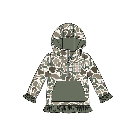 X821 GT1136 camouflage duck pocket top