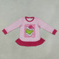 NEW RTS NO MOQ milk silk GT1154 Cute Clothes Baby Girls Print Plaid Christmas Short Sleeve Tee Shirt Holiday Casual Top
