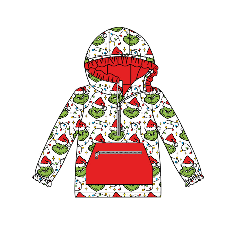X822GT1163grinch girls long-sleeved top