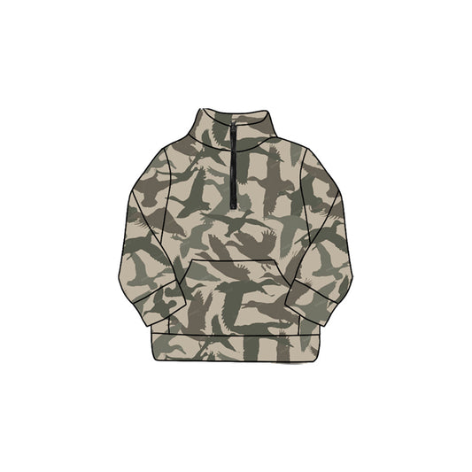 X912 GT1179 Camouflage Duck Yoga Top