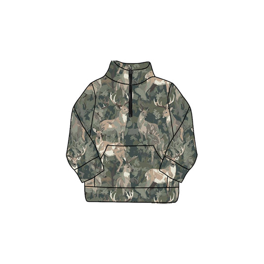 X912 GT1180 Camouflage Deer Yoga Top