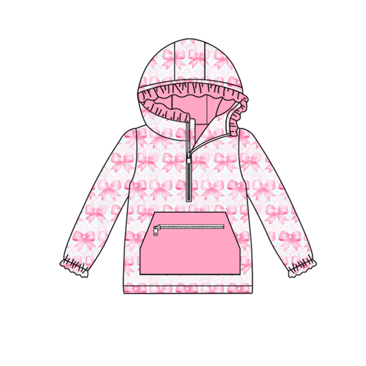 X901 GT1193 Pink Pocket Hooded Top