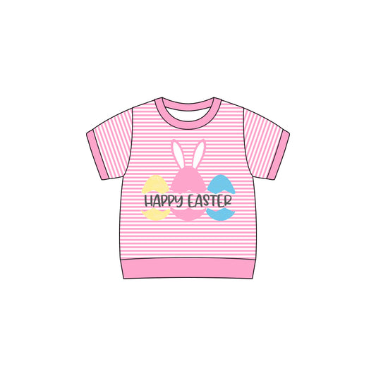 X929 GT1258 Bunny Pink Short-Sleeved Top