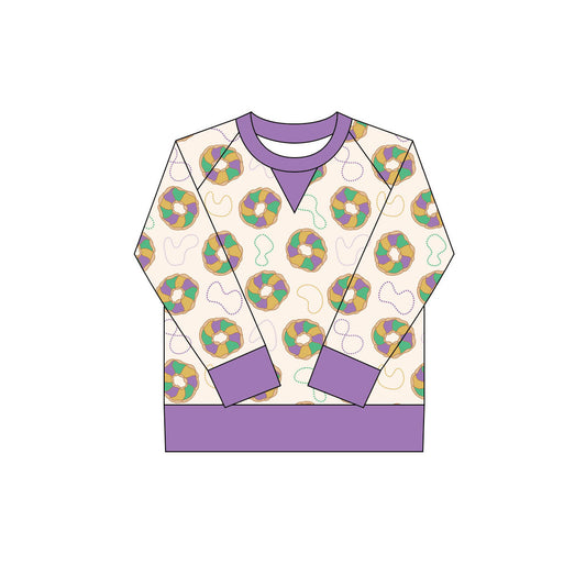X918 GT1266 Purple Cartoon Yoga Top
