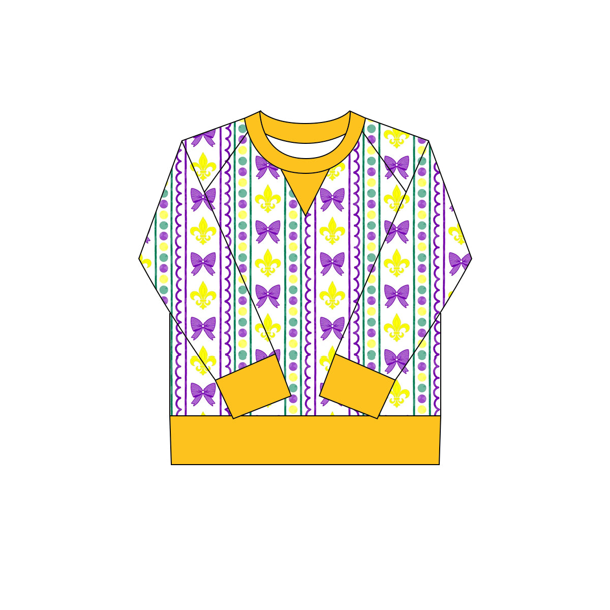 X918 GT1269 Yellow Bow Cartoon Yoga Top