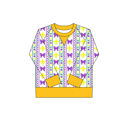 X918 GT1269 Yellow Bow Cartoon Yoga Top