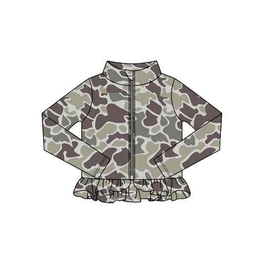 X10.17 GT1319 gray camouflage yoga top