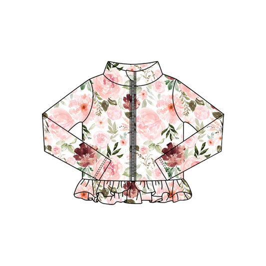 X10.17 GT1320 Pink Floral Yoga Top