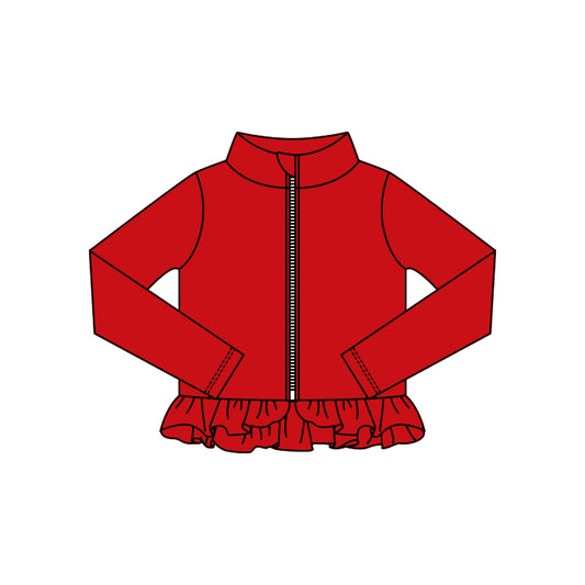X10.18 GT1333 Red Zipper Yoga Top