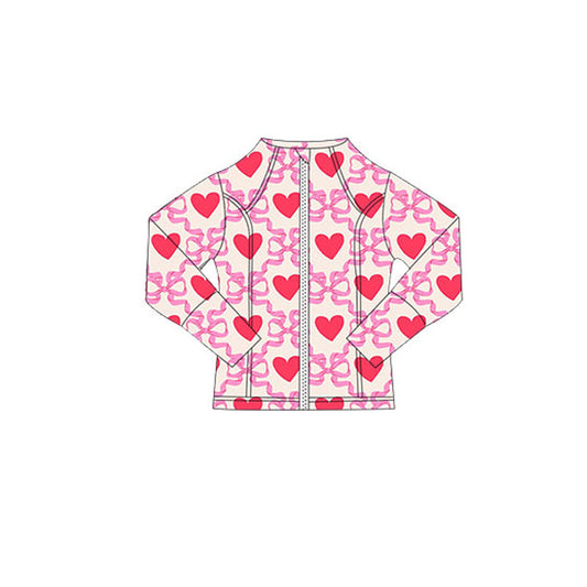 X10.22 GT1344 Heart Bow Zipper Top