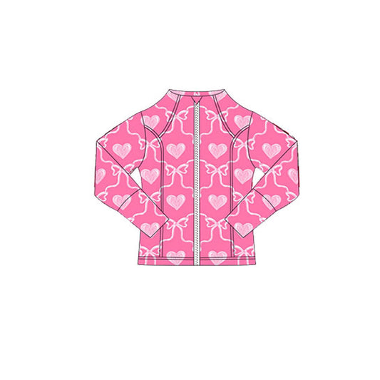 X10.22 GT1346 Pink Bow Zipper Top