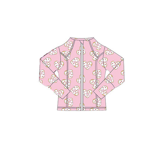 X10.22 GT1348 Pink Heart Zipper Top