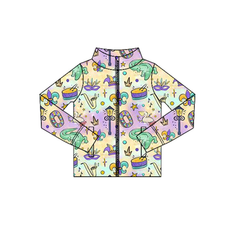 X10.23 GT1355 Carnival Zipper Yoga Top