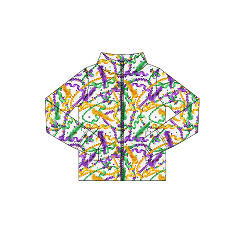 X10.23 GT1358 Cartoon Zipper Yoga Top