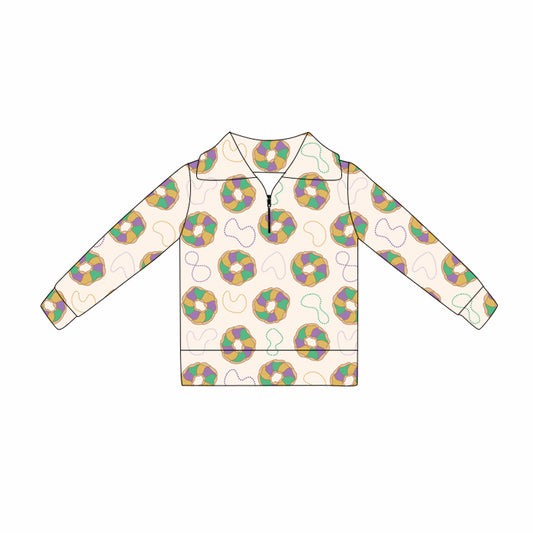 X10.23 GT1362 Cartoon Zipper Yoga Top