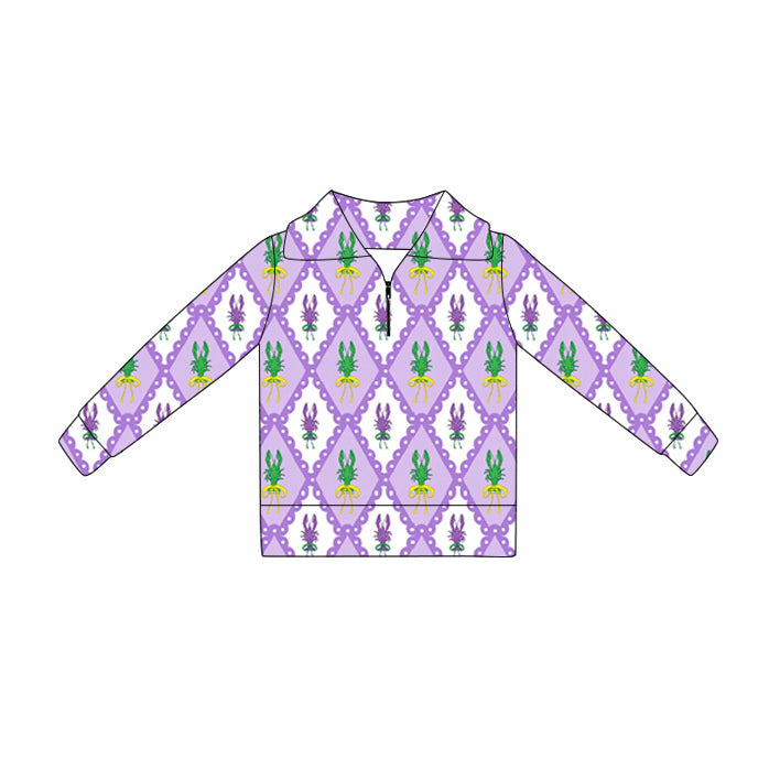 X10.23 GT1363 Lobster Zipper Yoga Top