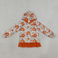 RTS NO MOQ Sibling milk silk Baby Girls Long Sleeve Colorful Flowers Fall Ruffle Hoodies Top Autumn Casual Pullover Hooded Shirts