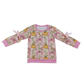RTS NO MOQ Sibling milk silk Baby Girls Long Sleeve Colorful Stripe Bows Pumpkins Fall T-shirt Top