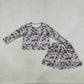 NEW RTS NO MOQ milk silk GLD1614（GT1685+GLK0297 ）Baby Girls Long Sleeve Southern Grey Camo Top Skirt Short Scallop Clothes Set