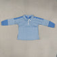 NEW RTS NO MOQ Yoga GT1716 Baby Girls Blue Stripe Yoga Active Zip Pullovers Tops