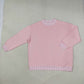 NEW RTS NO MOQ milk silk GT1794 Adult Women Pink Long Sleeve Sweater Gingham Choker Tee Shirts Tops
