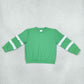 NEW RTS NO MOQ milk silk GT1858 Baby Girls Green White Patchwork Long Sleeve T-shirts Top