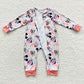 4.15zipper romper cartoon girls jumpsuit cartoon mouse baby clothes