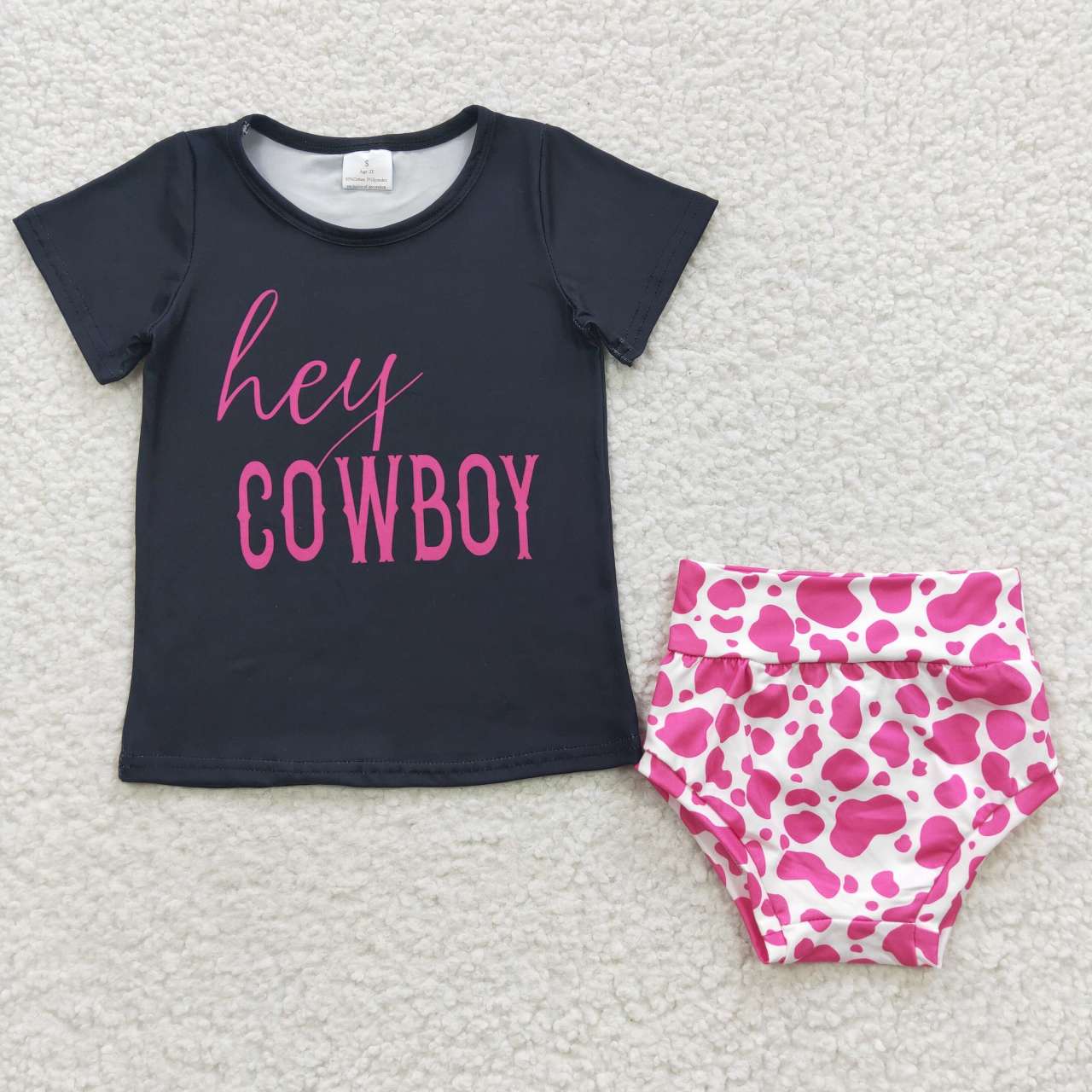 hey cowboy baby girls bummies sets kids clothes