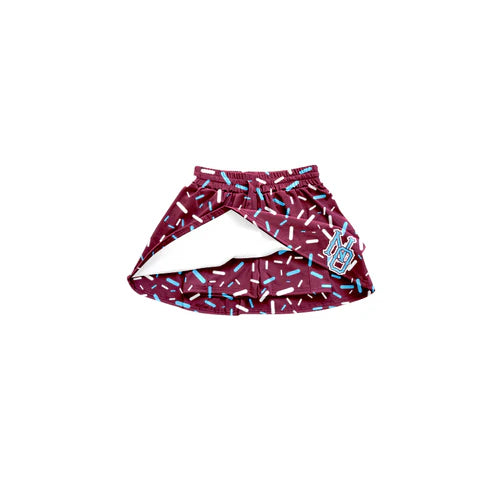 4.29Preorder(moq 5) Baby Girls Team Maroon NO Skort Shorts Bottoms