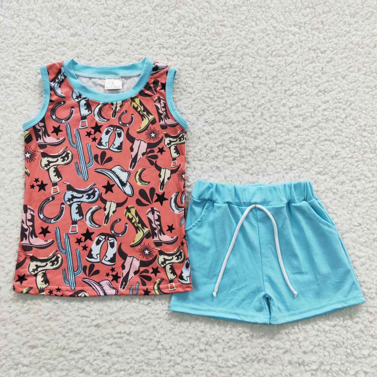 west boys shorts sets kids clothes