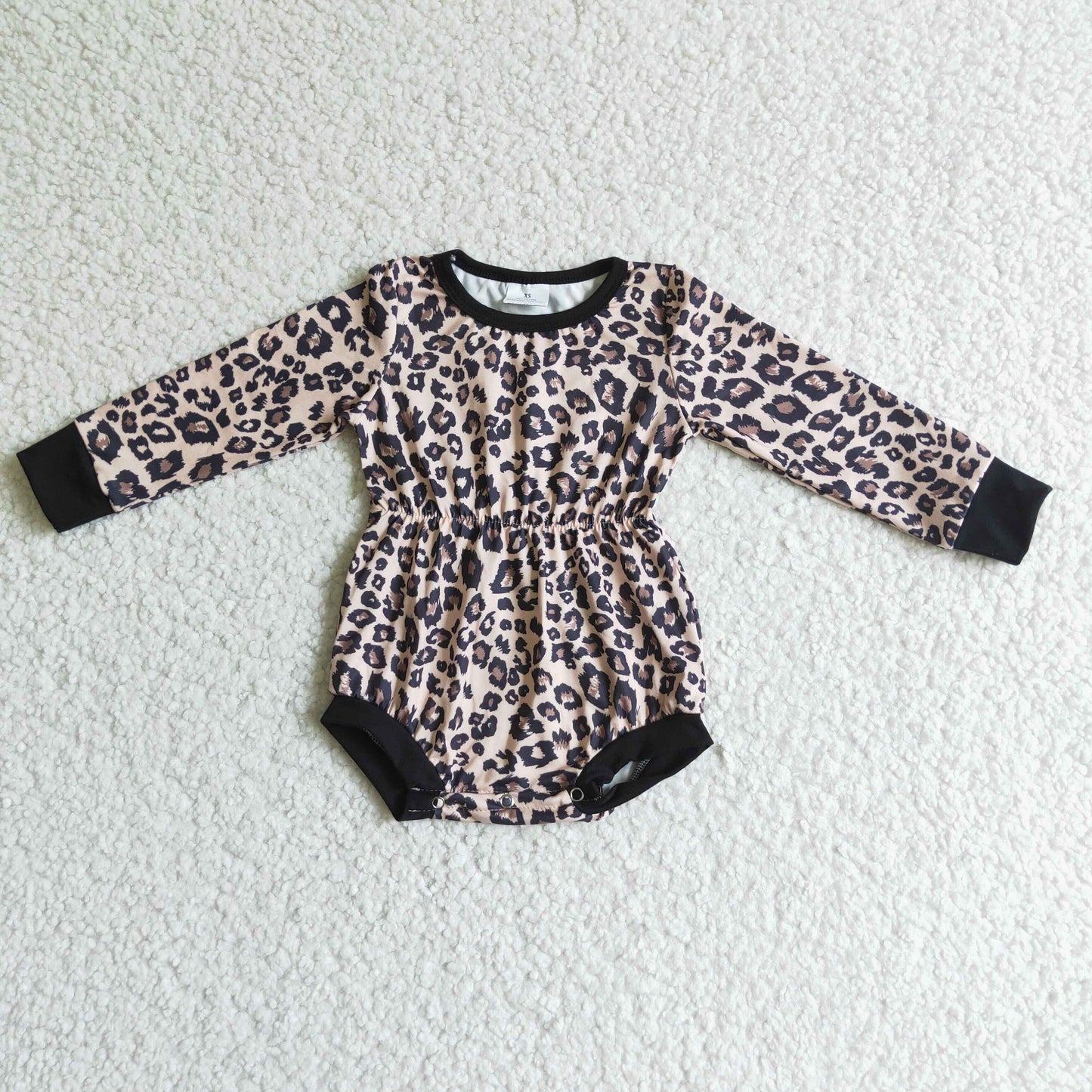 LR0108 Leopard print long-sleeved jumpsuit