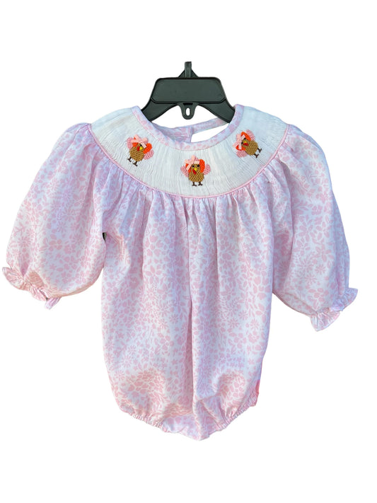 3.22LR2184smock Purple Thanksgiving Toddler Clothes