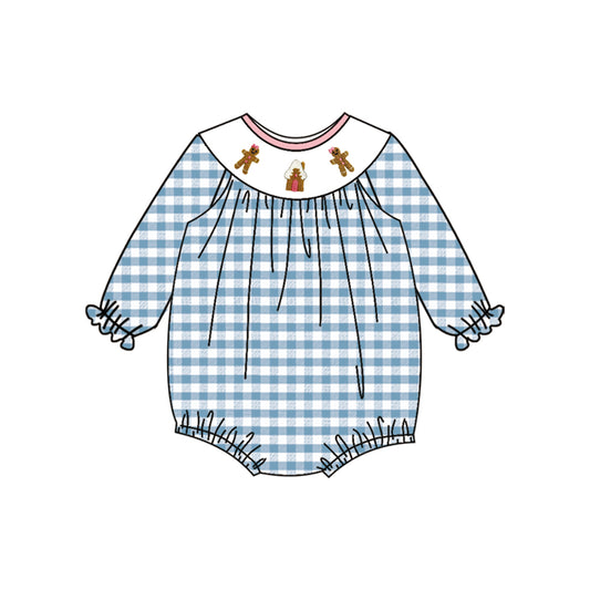 3.22LR2186smock gingerbread toddler clothes