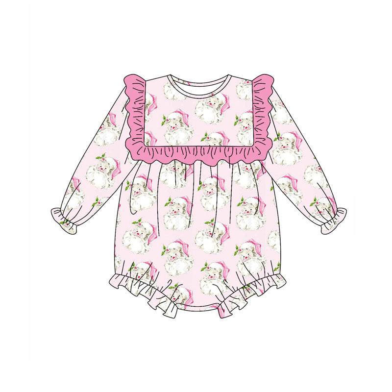 5.14LR2208 Santa Claus pink toddler clothes