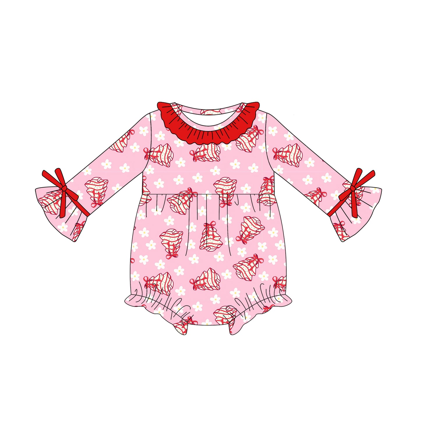 5.16LR2213 Christmas tree pink long sleeve