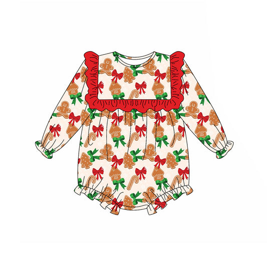5.16LR2214 Gingerbread Doll Collar Christmas Long Sleeve